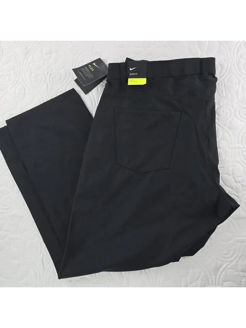 Nike Golf Slim Fit Men’s Black Flex Pants 42x30 Dri-FIT Stretch Performance
